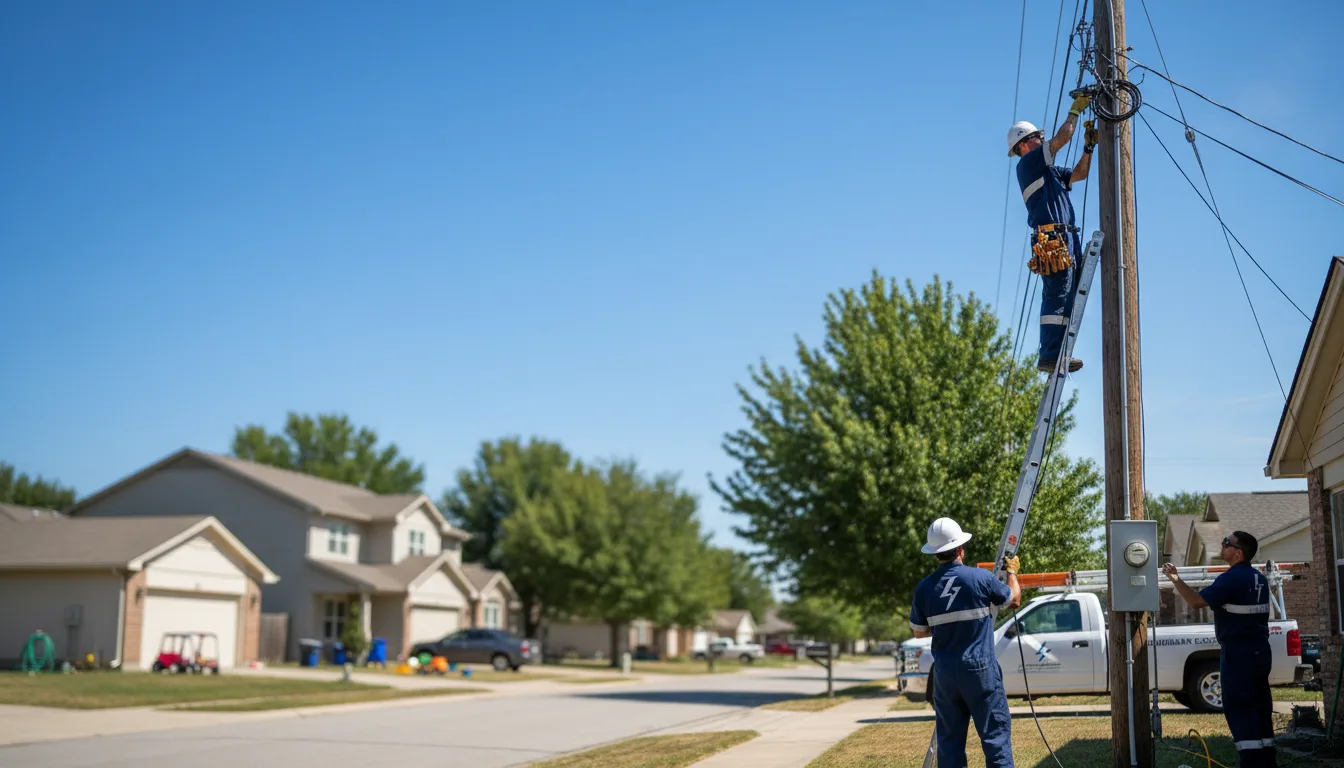 Residential electrician providing installation services in Chase, KS